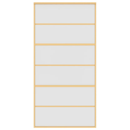 Schiebetür Golden 102,5X205 Cm Matt Esg-Glas Und Aluminium