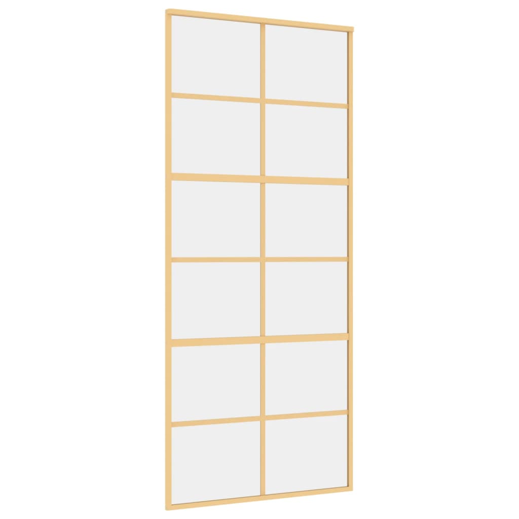 Schiebetür En 90X205 Cm Esg-Klarglas Und Aluminium