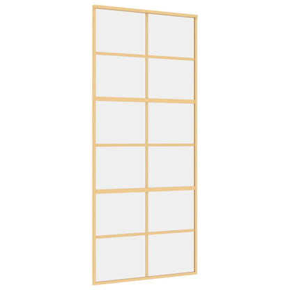 Schiebetür En 90X205 Cm Esg-Klarglas Und Aluminium