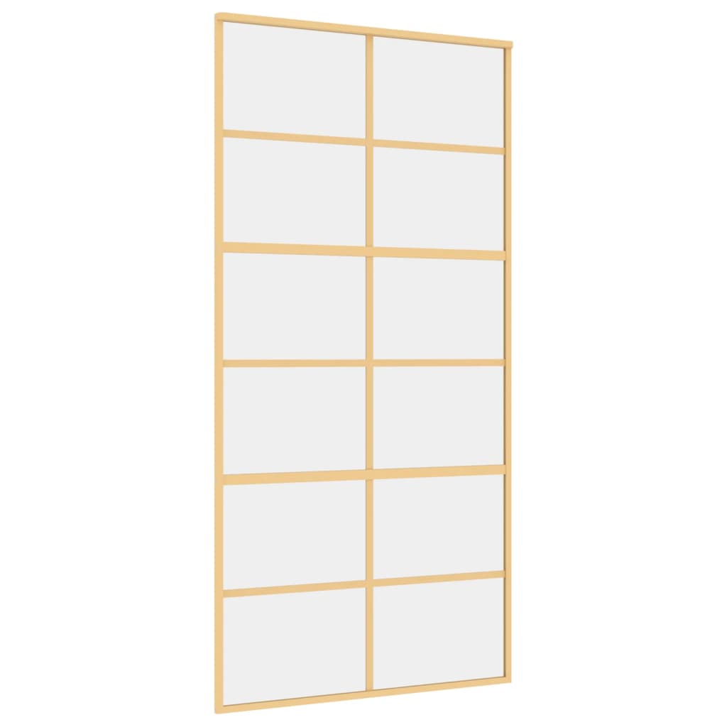 Schiebetür En 102,5X205 Cm Esg-Klarglas Und Aluminium