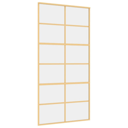 Schiebetür En 102,5X205 Cm Esg-Klarglas Und Aluminium