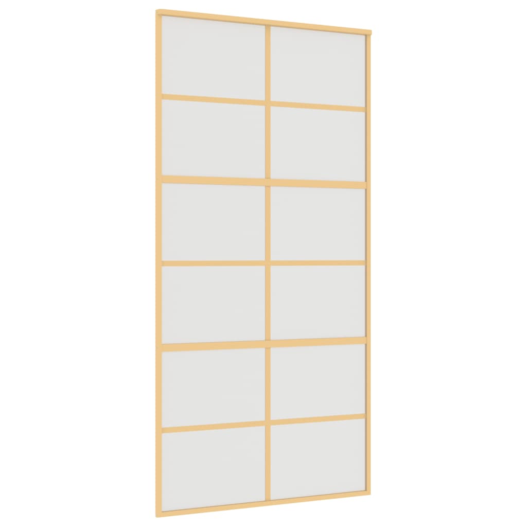 Schiebetür Golden 102,5X205 Cm Matt Esg-Glas Und Aluminium