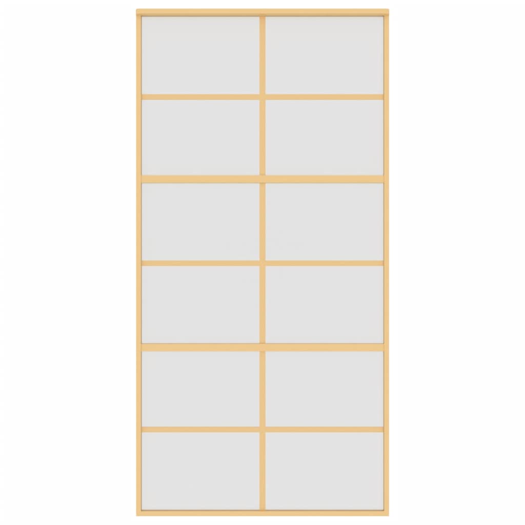 Schiebetür Golden 102,5X205 Cm Matt Esg-Glas Und Aluminium