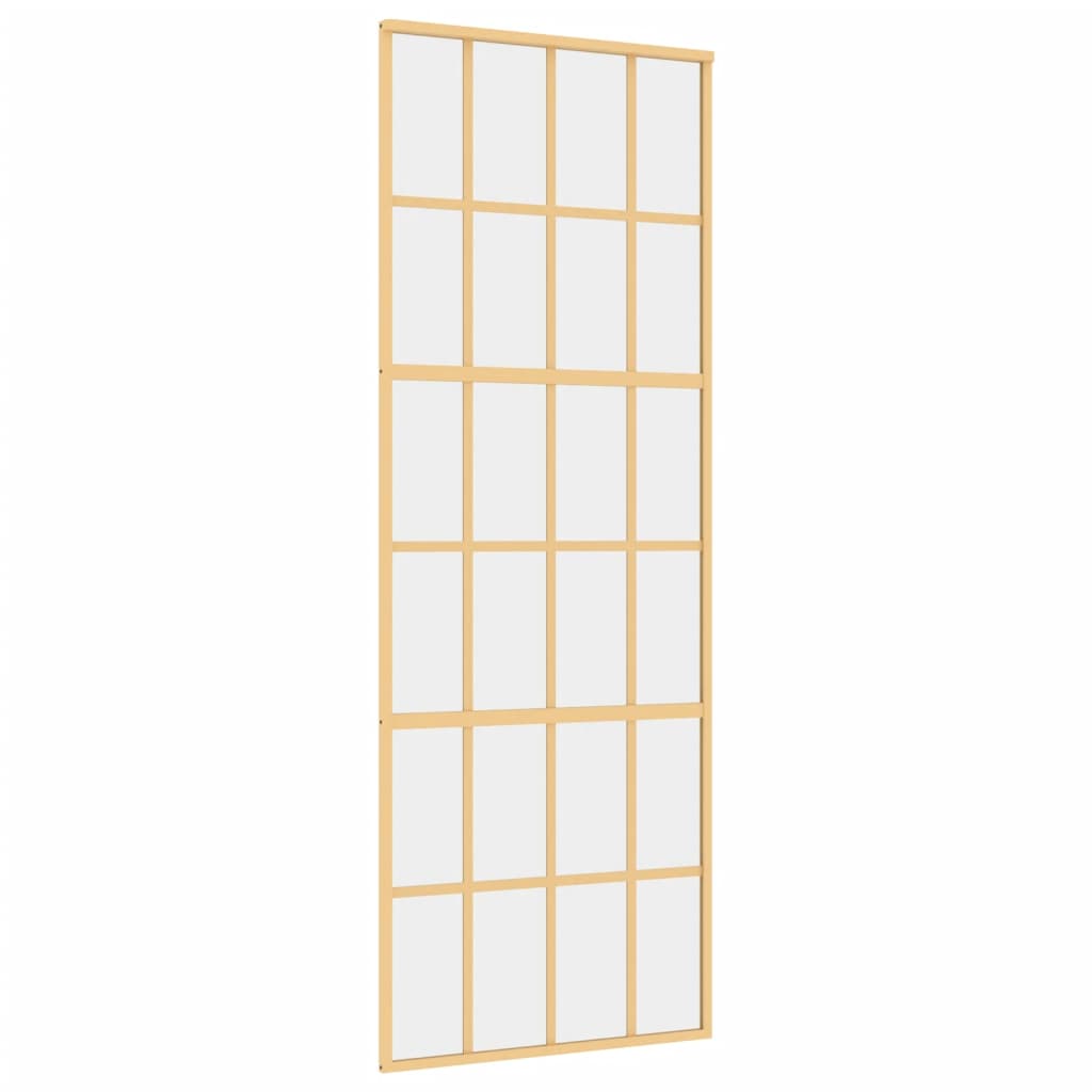 Schiebetür En 76X205 Cm Esg-Klarglas Und Aluminium