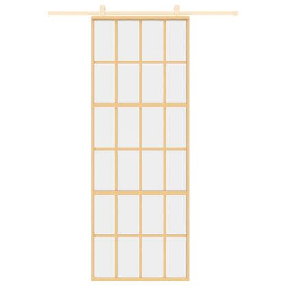 Schiebetür En 76X205 Cm Esg-Klarglas Und Aluminium