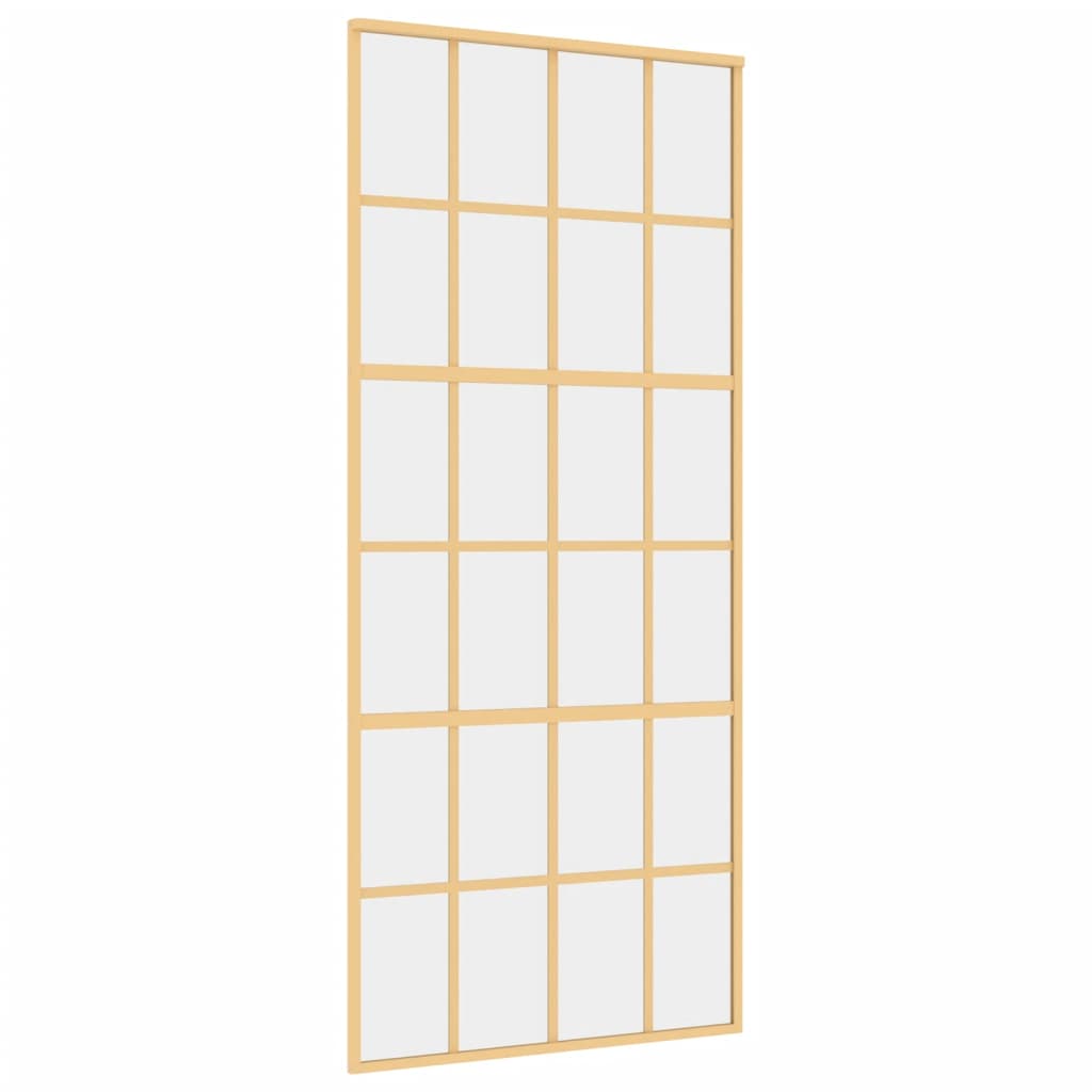 Schiebetür En 90X205 Cm Esg-Klarglas Und Aluminium
