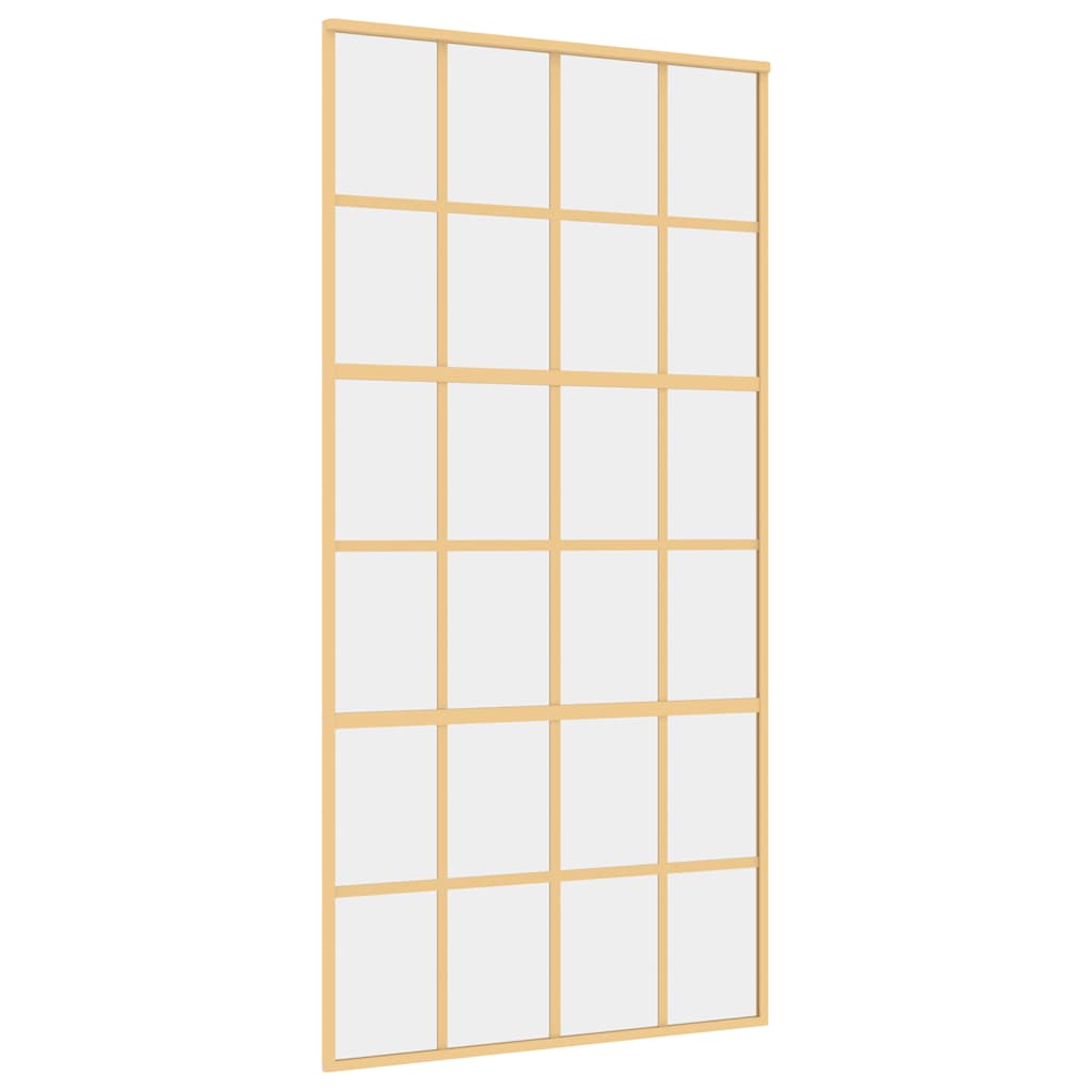 Schiebetür En 102,5X205 Cm Esg-Klarglas Und Aluminium