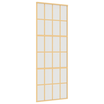 Schiebetür Golden 76X205 Cm Matt Esg-Glas Und Aluminium