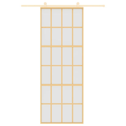 Schiebetür Golden 76X205 Cm Matt Esg-Glas Und Aluminium