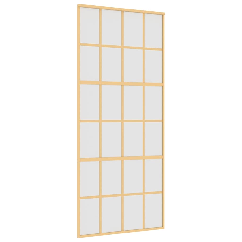 Schiebetür Golden 90X205 Cm Matt Esg-Glas Und Aluminium