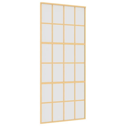 Schiebetür Golden 90X205 Cm Matt Esg-Glas Und Aluminium