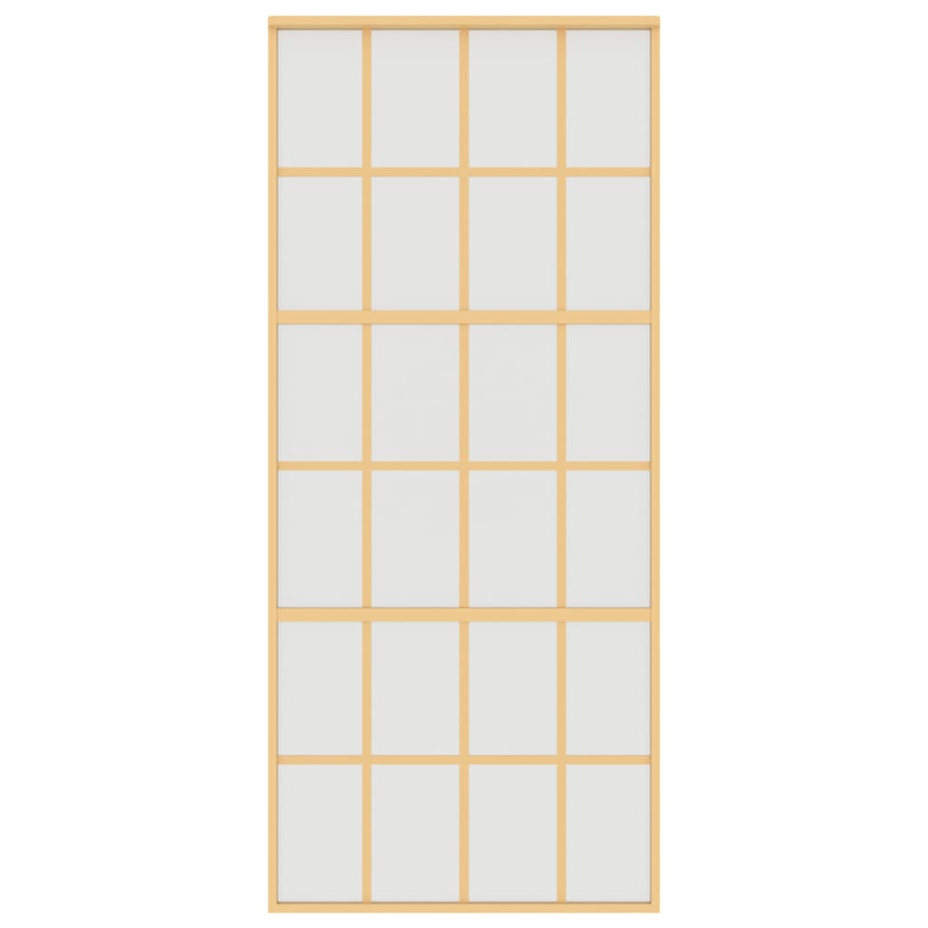 Schiebetür Golden 90X205 Cm Matt Esg-Glas Und Aluminium