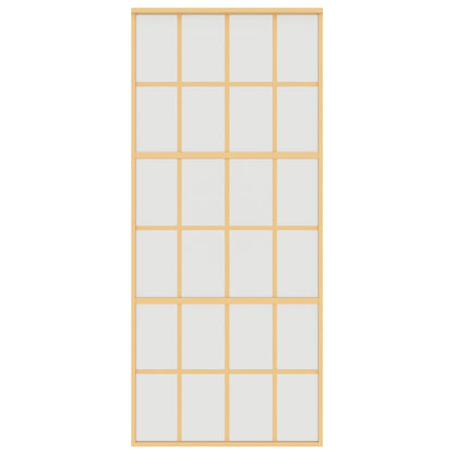 Schiebetür Golden 90X205 Cm Matt Esg-Glas Und Aluminium