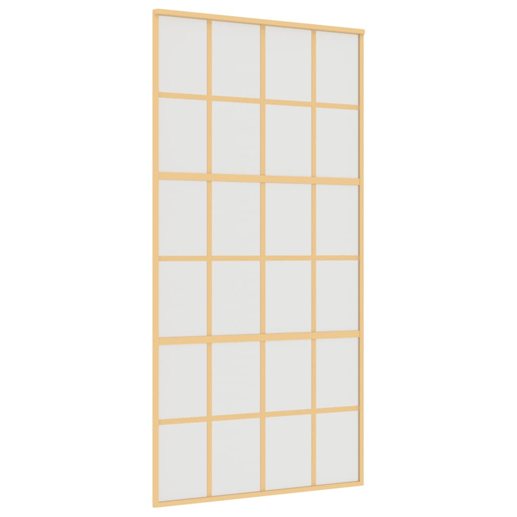 Schiebetür Golden 102,5X205 Cm Matt Esg-Glas Und Aluminium