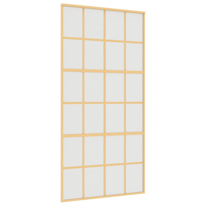 Schiebetür Golden 102,5X205 Cm Matt Esg-Glas Und Aluminium