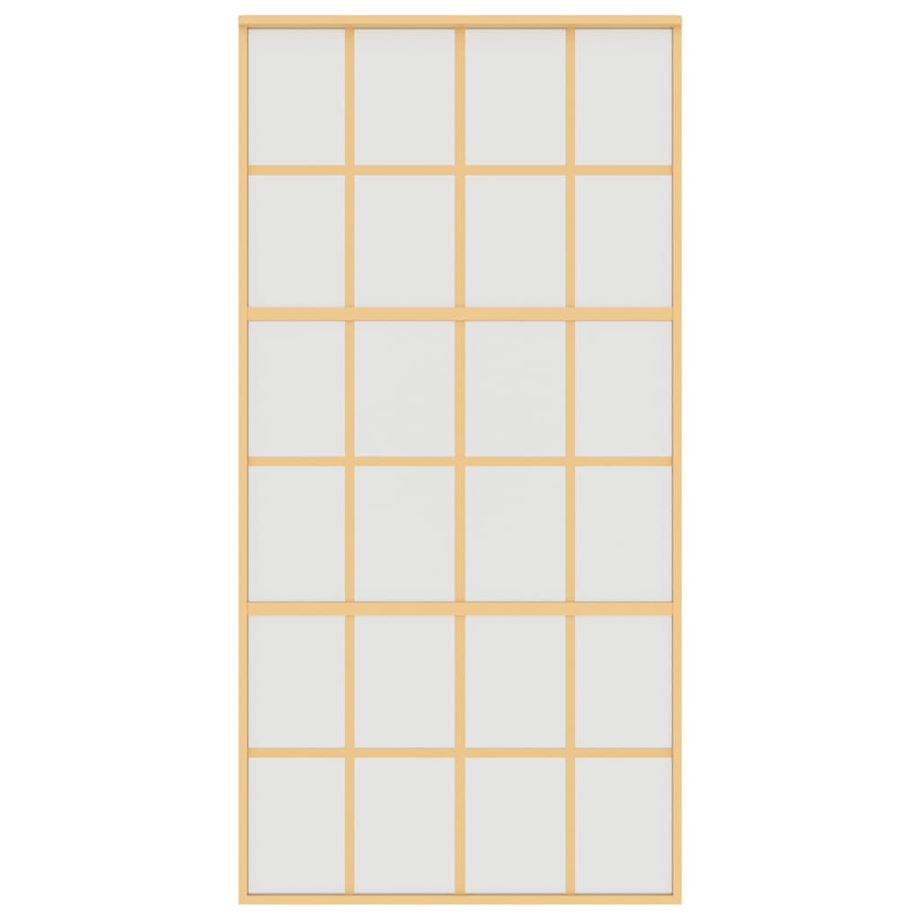 Schiebetür Golden 102,5X205 Cm Matt Esg-Glas Und Aluminium