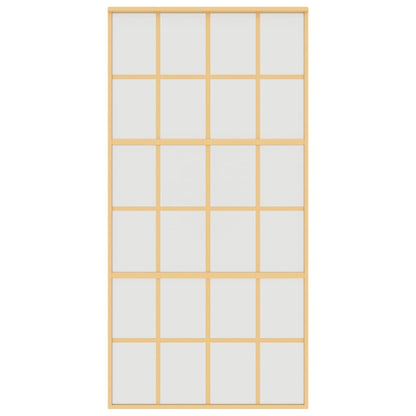 Schiebetür Golden 102,5X205 Cm Matt Esg-Glas Und Aluminium