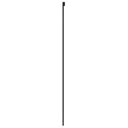 Schiebetür Schwarz 76X205 Cm Hartglas Und Aluminium