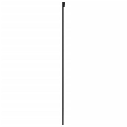 Schiebetür Schwarz 102,5X205 Cm Hartglas Und Aluminium