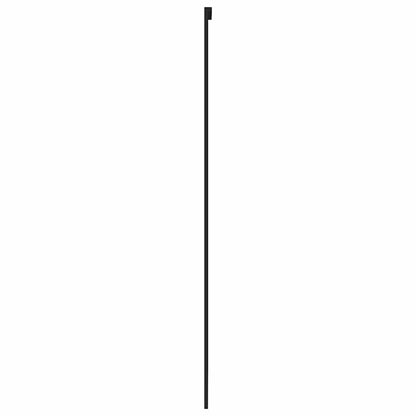 Schiebetür Schwarz 76X205 Cm Hartglas Und Aluminium