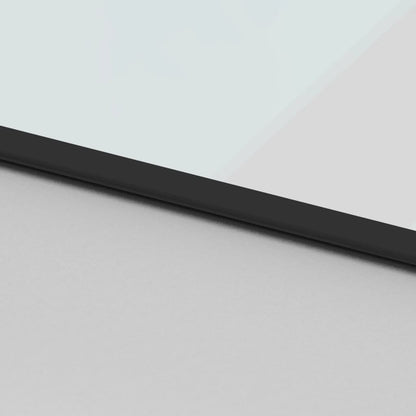 Schiebetür Schwarz 102,5X205 Cm Hartglas Und Aluminium