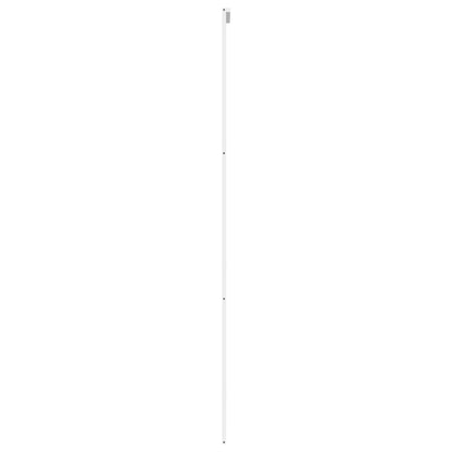 Schiebetür Weiß 90X205 Cm Hartglas Und Aluminium