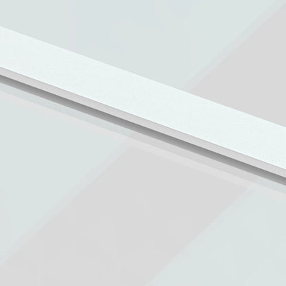 Schiebetür Weiß 102,5X205 Cm Hartglas Und Aluminium