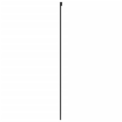 Schiebetür Schwarz 76X205 Cm Hartglas Und Aluminium