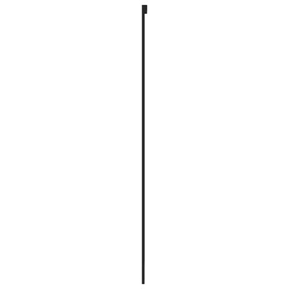 Schiebetür 76X205 Cm Hartglas Und Aluminium