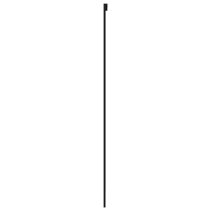 Schiebetür 90X205 Cm Hartglas Und Aluminium