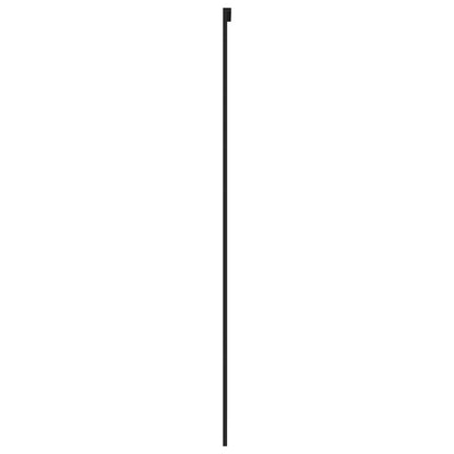 Schiebetür 76X205 Cm Hartglas Und Aluminium