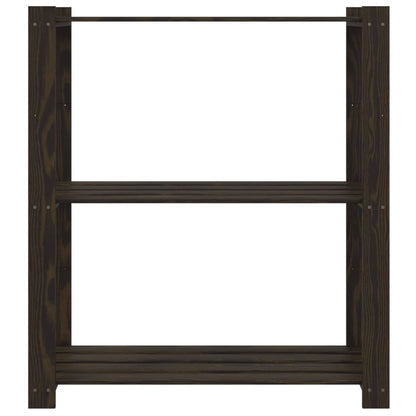 Lagerregal Mit 3 Böden 80X38X90 Cm Massivholz Kiefer