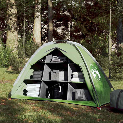Camping-Organizer-Zelt 9 Fächer Grau Orange Wasserdicht