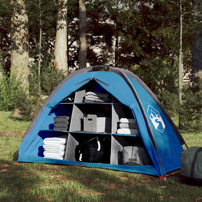 Camping-Organizer-Zelt 9 Fächer Grau Orange Wasserdicht