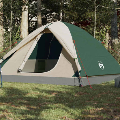 Kuppel-Campingzelt 3 Personen Orange Wasserdicht
