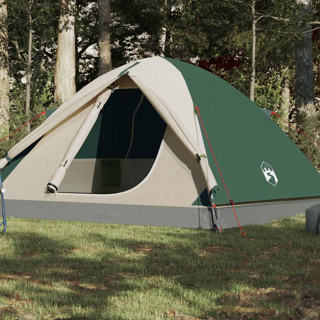 Kuppel-Campingzelt 3 Personen Orange Wasserdicht