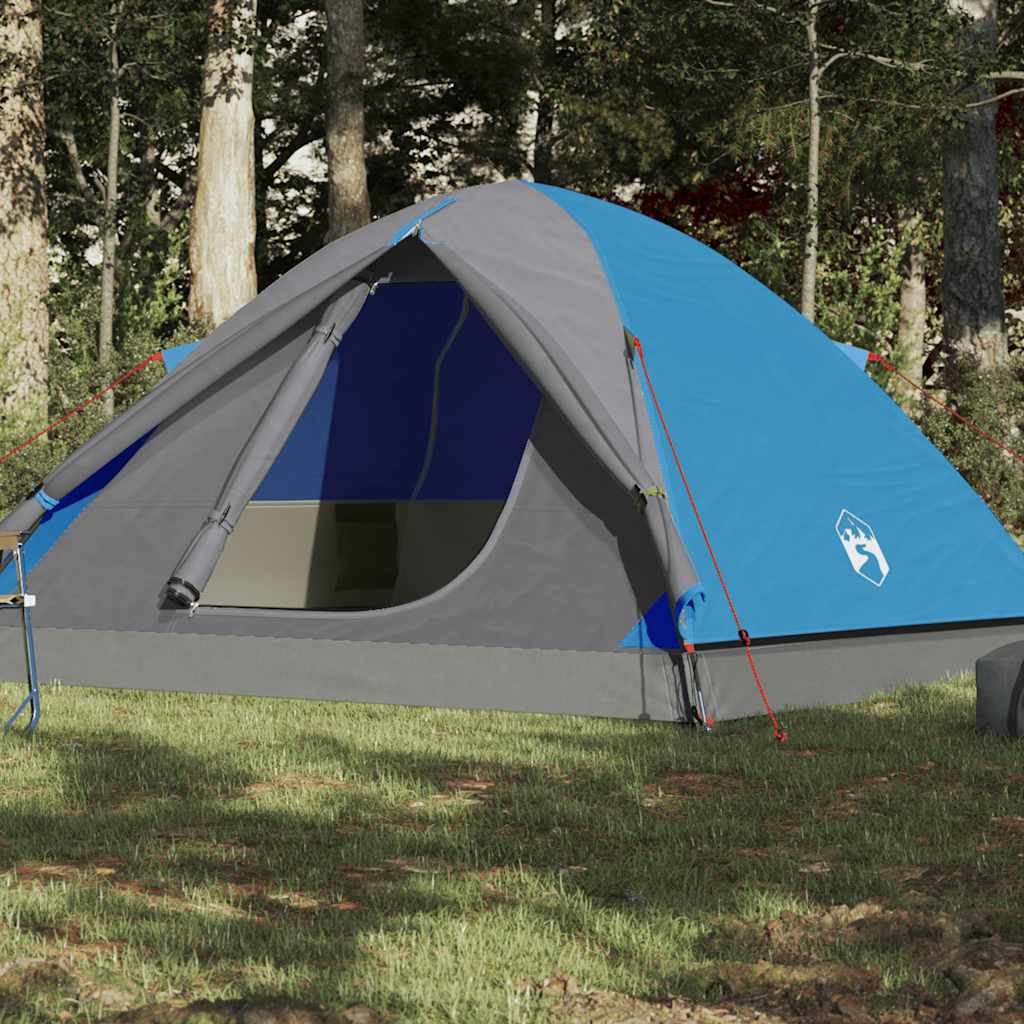 Kuppel-Campingzelt 3 Personen Orange Wasserdicht
