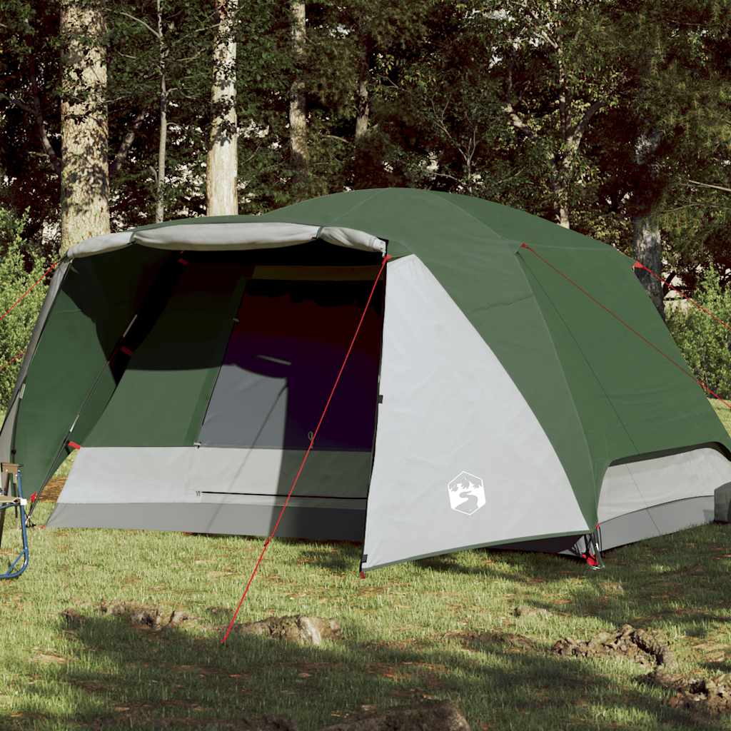 Campingzelt Mit Vorzelt 4 Personen Orange Wasserdicht