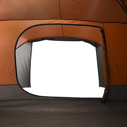 Campingzelt Mit Vorzelt 4 Personen Orange Wasserdicht