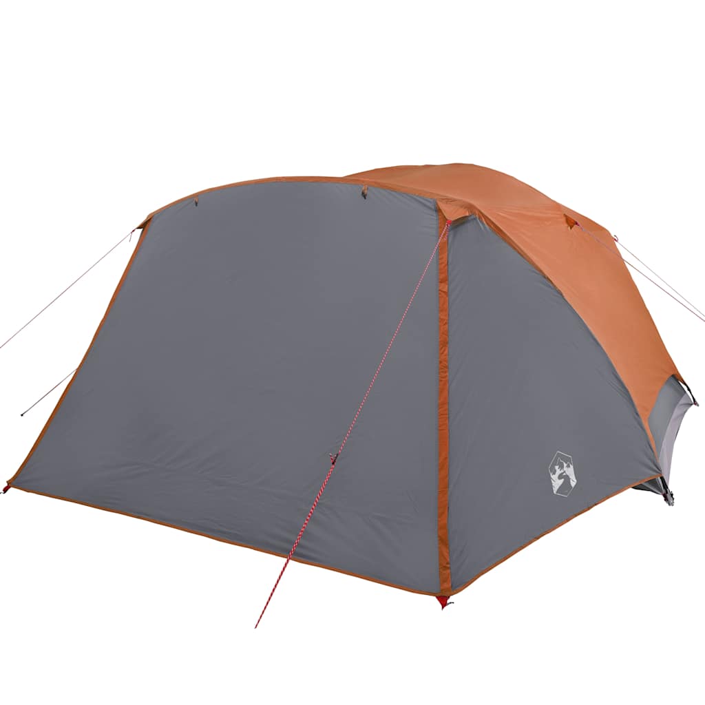 Campingzelt Mit Vorzelt 4 Personen Orange Wasserdicht