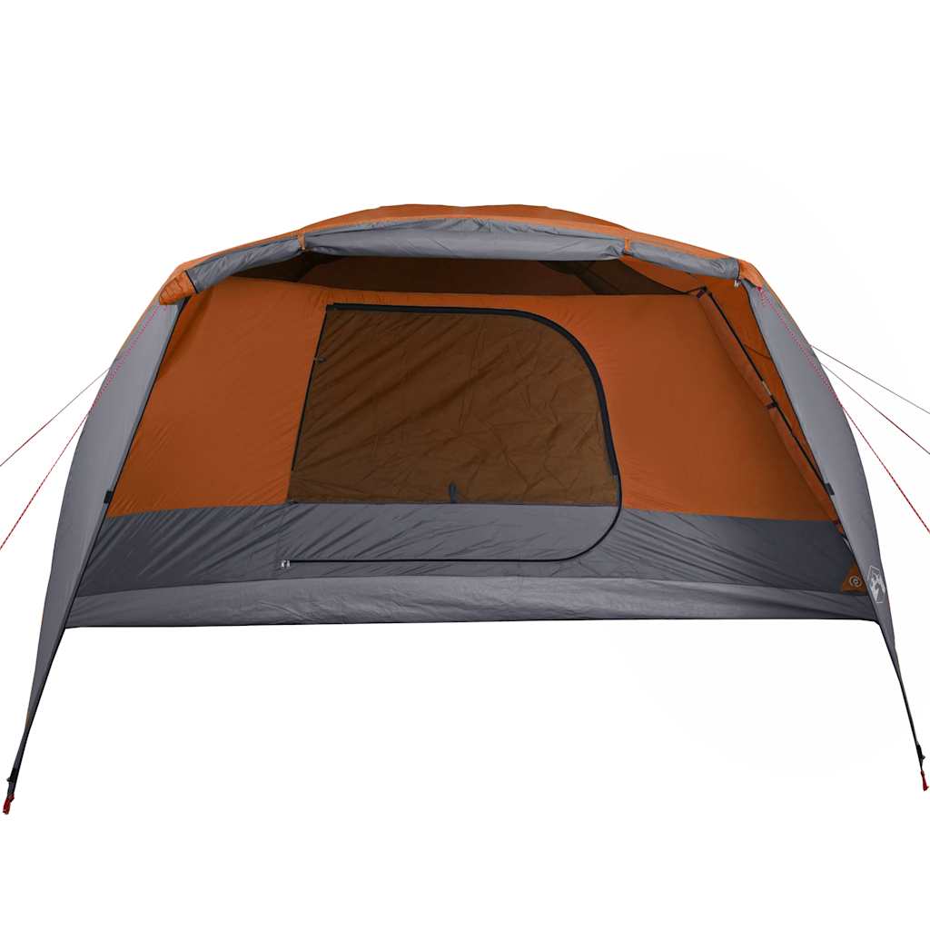 Campingzelt Mit Vorzelt 4 Personen Orange Wasserdicht