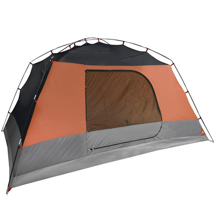 Campingzelt Mit Vorzelt 4 Personen Orange Wasserdicht