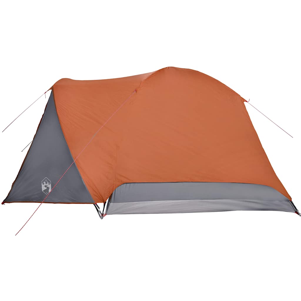 Campingzelt Mit Vorzelt 4 Personen Orange Wasserdicht