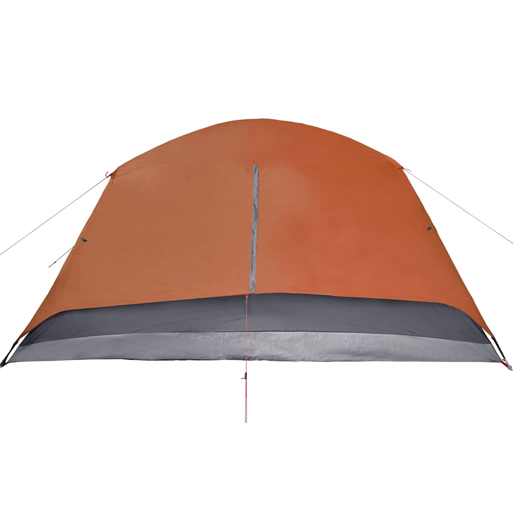 Campingzelt Mit Vorzelt 4 Personen Orange Wasserdicht