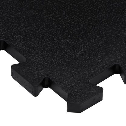 Bodenfliesen Aus Gummi 9 Stk. Schwarz 16 Mm 30X30 Cm