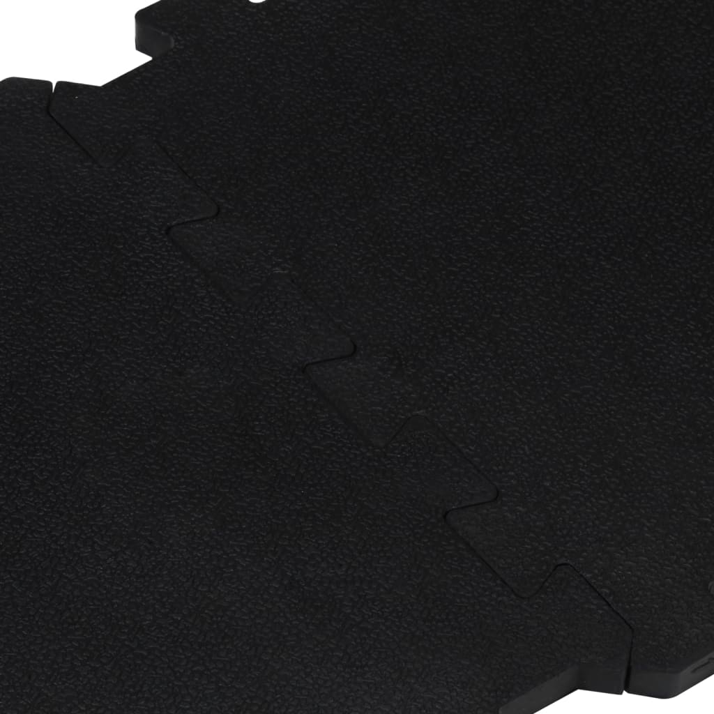 Bodenfliesen Aus Gummi 9 Stk. Schwarz 16 Mm 30X30 Cm