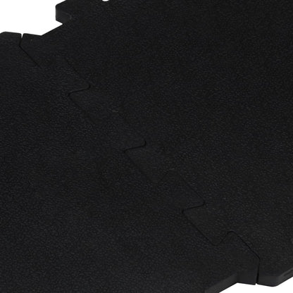 Bodenfliesen Aus Gummi 9 Stk. Schwarz 16 Mm 30X30 Cm