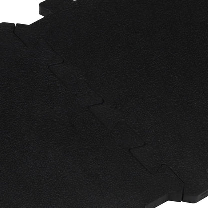 Bodenfliesen Aus Gummi 16 Stk. Schwarz 16 Mm 30X30 Cm