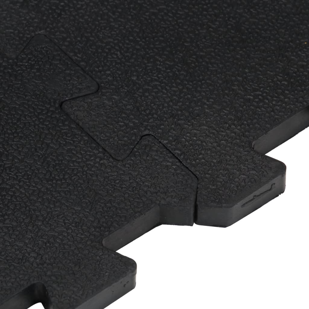 Gummi-Bodenfliese Schwarz 12 Mm 100X100 Cm