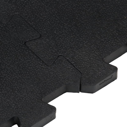 Gummi-Bodenfliese Schwarz 12 Mm 100X100 Cm